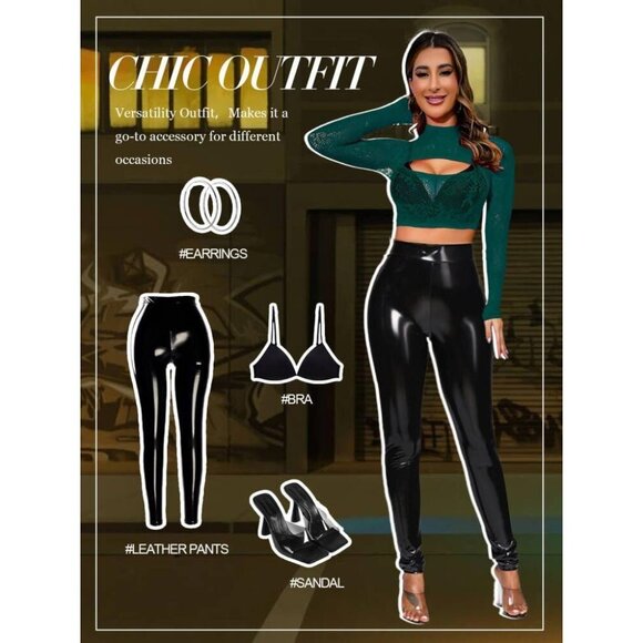 Women's Green Lingerie Imported Front Open Bodysuit Sexy Nightwear Pajamas Set - Picture 5 of 6